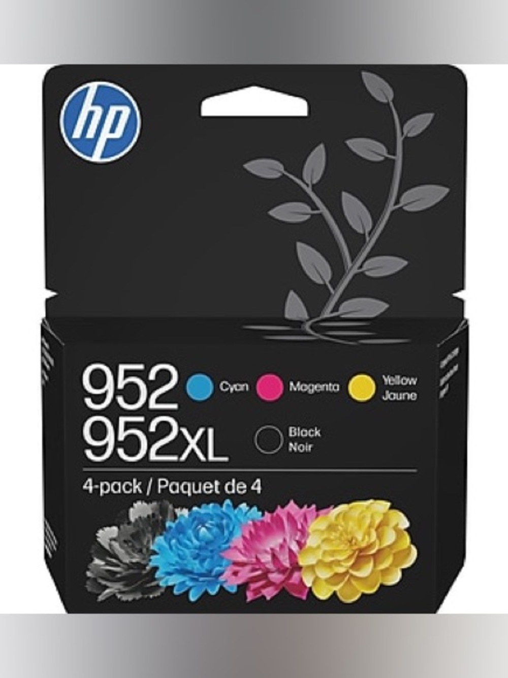 HP 952 XL 4-Pack Printer Ink - Cyan, Magenta, Yellow Jaune, Black Noir